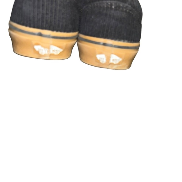 Vans YOUTH WARD (CORDUROY FLEECE) BLACK/WHITE 4.5Y kids sneakers - Picture 4 of 4